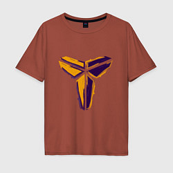 Футболка оверсайз мужская Kobe logo, цвет: кирпичный