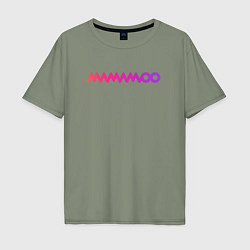 Мужская футболка оверсайз Mamamoo gradient logo
