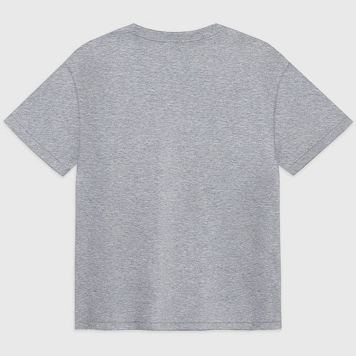 Мужская футболка оверсайз Raiden love / Меланж – фото 2