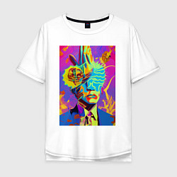 Мужская футболка оверсайз Andy Warhol - neural network - pop art