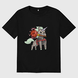 Мужская футболка оверсайз Единорог ДНД