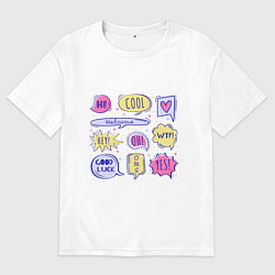 Футболка оверсайз мужская Good luck, цвет: белый