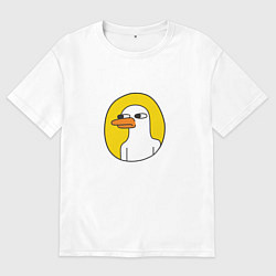 Мужская футболка оверсайз Серьезный гусь