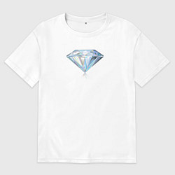 Футболка оверсайз мужская Бриллиант Diamond, цвет: белый