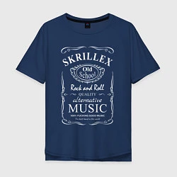Мужская футболка оверсайз Skrillex в стиле Jack Daniels