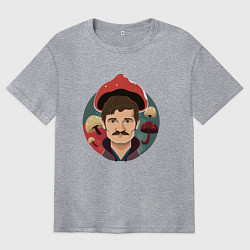 Футболка оверсайз мужская Last of us - Джоэл Миллер, цвет: меланж