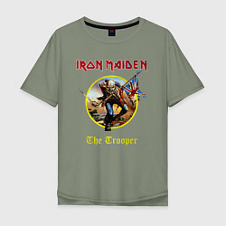 Мужская футболка оверсайз The trooper Iron Maiden