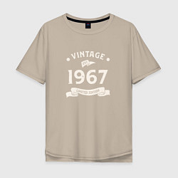 Мужская футболка оверсайз Винтаж 1967, ограниченный выпуск