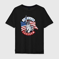 Мужская футболка оверсайз American freedom