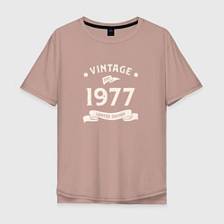 Мужская футболка оверсайз Винтаж 1977 ограниченный выпуск