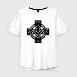 Мужская футболка оверсайз Кельтский крест