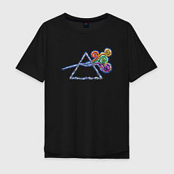 Мужская футболка оверсайз Pink Floyd в стиле Ван Гога