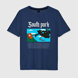 Мужская футболка оверсайз Южный парк Кенни в стиле Сотворение Адама