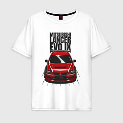 Мужская футболка оверсайз Mitsubishi Lancer Evo IX