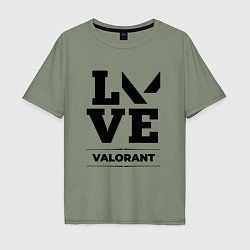 Мужская футболка оверсайз Valorant love classic