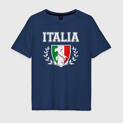 Мужская футболка оверсайз Italy map