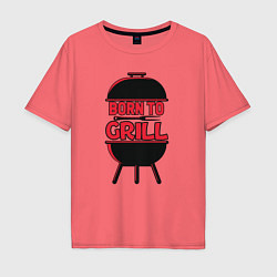 Мужская футболка оверсайз Born to grill