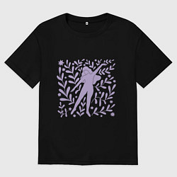 Футболка оверсайз мужская Любовь к себе и бодипозитив, цвет: черный