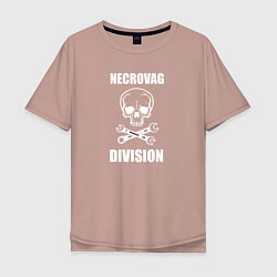 Мужская футболка оверсайз Necrovag white division