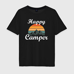 Мужская футболка оверсайз Happy camper