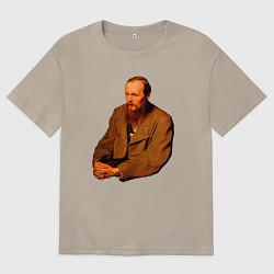 Мужская футболка оверсайз Ф Достоевский