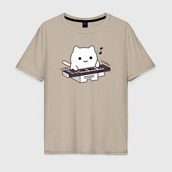 Мужская футболка оверсайз Аниме Бонго кот