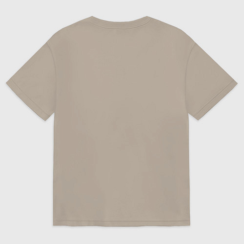 Мужская футболка оверсайз БаранОблачность / Миндальный – фото 2