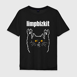Мужская футболка оверсайз Limp Bizkit rock cat