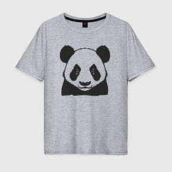 Мужская футболка оверсайз Панда китайский медведь