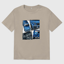 Мужская футболка оверсайз Mercedes-Benz G63 AMG Gelandewagen V1