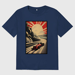 Мужская футболка оверсайз Формула 50x: Болид