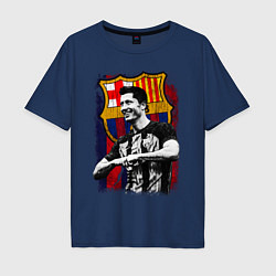 Мужская футболка оверсайз Левандовски Барселона