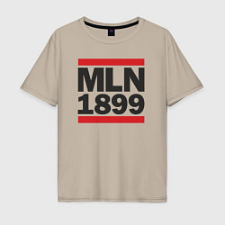 Мужская футболка оверсайз Run Milan 1899