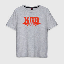 Мужская футболка оверсайз KGB Red