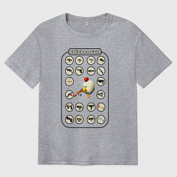 Мужская футболка оверсайз ChickenGun GUN