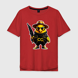 Мужская футболка оверсайз Chicken Gun - Air studio