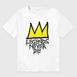 Мужская футболка оверсайз Легенды не умирают