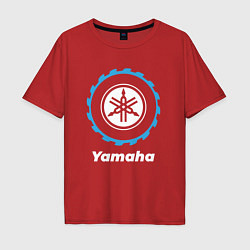 Футболка оверсайз мужская Yamaha в стиле Top Gear, цвет: красный