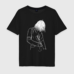 Мужская футболка оверсайз Kurt Cobain grunge