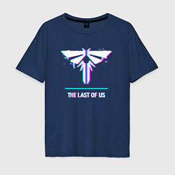 Мужская футболка оверсайз The Last Of Us в стиле glitch и баги графики