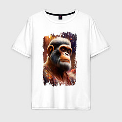 Мужская футболка оверсайз Планета обезьян