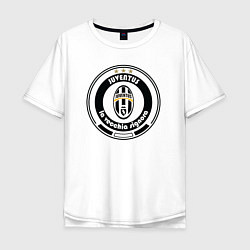 Футболка оверсайз мужская Juventus club, цвет: белый