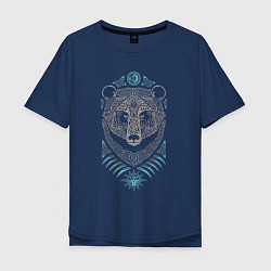 Мужская футболка оверсайз Мифология славян - медведь