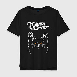 Мужская футболка оверсайз My Chemical Romance rock cat