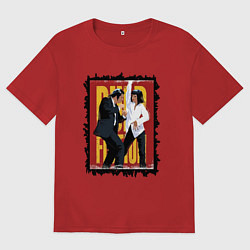 Мужская футболка оверсайз Криминальное чтиво - танец