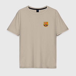 Мужская футболка оверсайз ФК Барселона эмблема