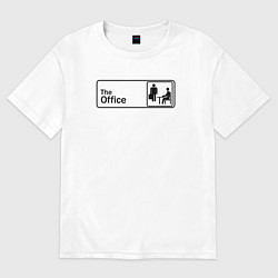 Футболка оверсайз мужская Office, цвет: белый