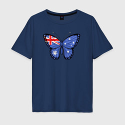 Мужская футболка оверсайз Австралия бабочка