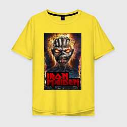 Мужская футболка оверсайз Iron evil head