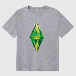 Мужская футболка оверсайз Знак персонажа Симс